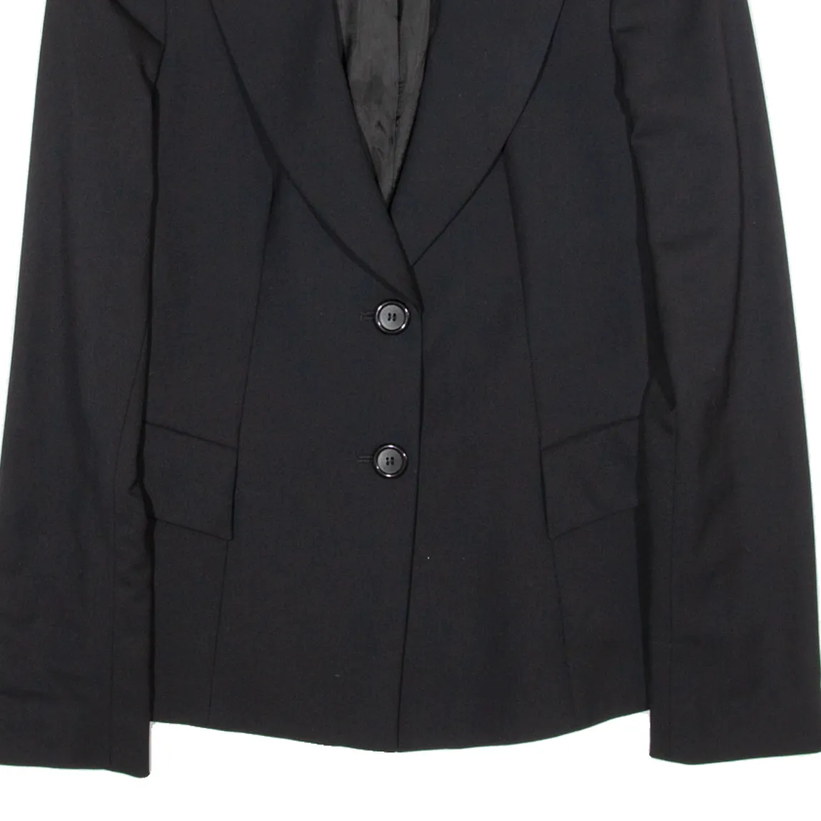 EMPORIO ARMANI Womens Blazer Jacket Black Wool M