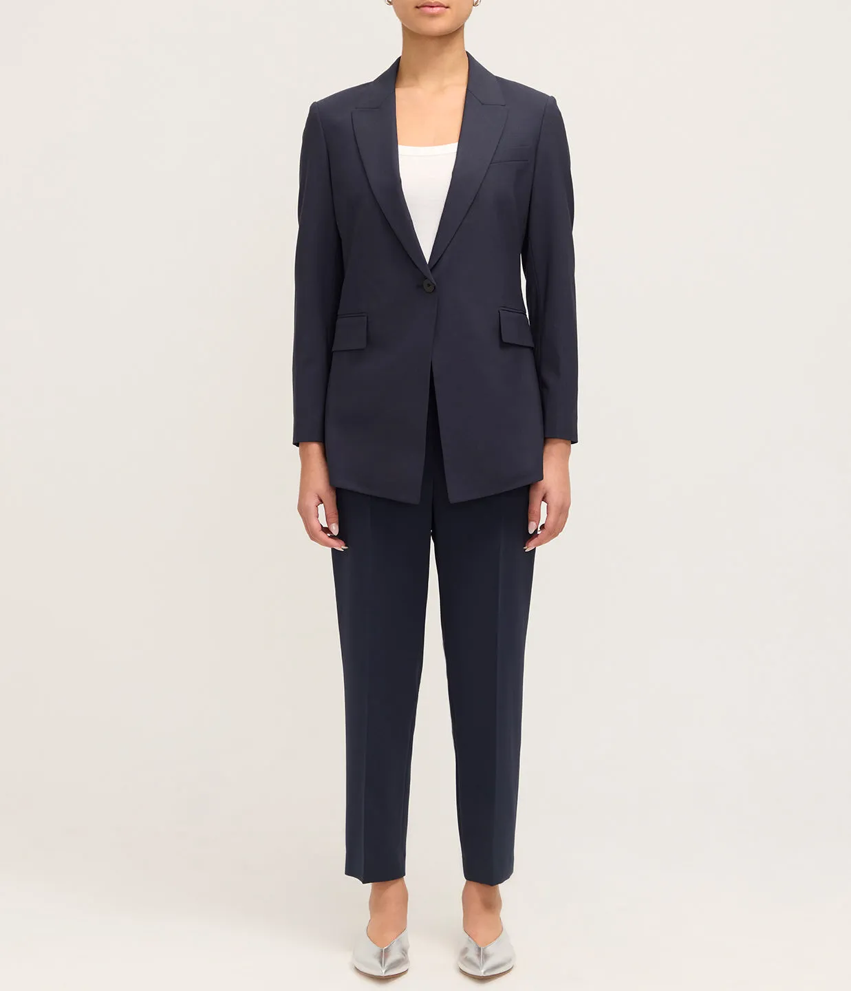 Etiennette Wool Blazer in Nocturne Navy