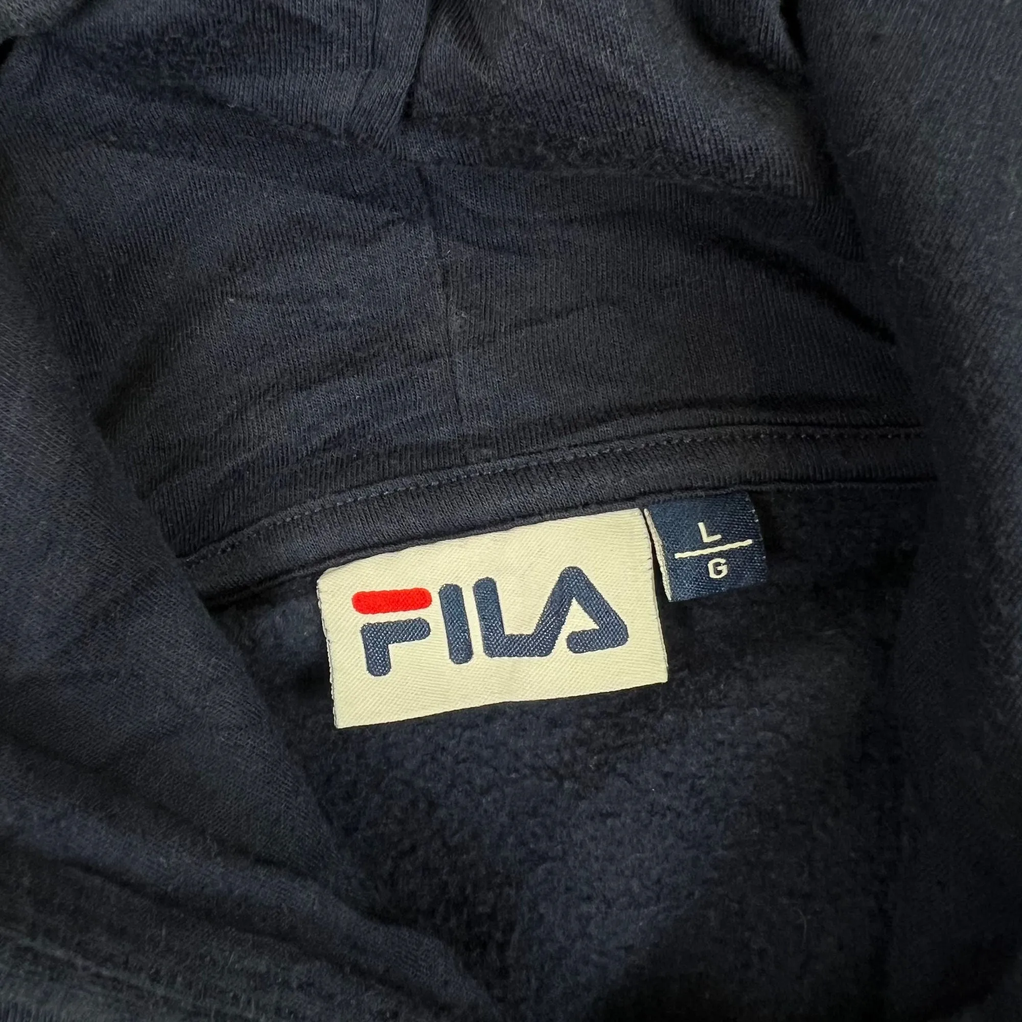 Fila Pullover Hoodie Navy