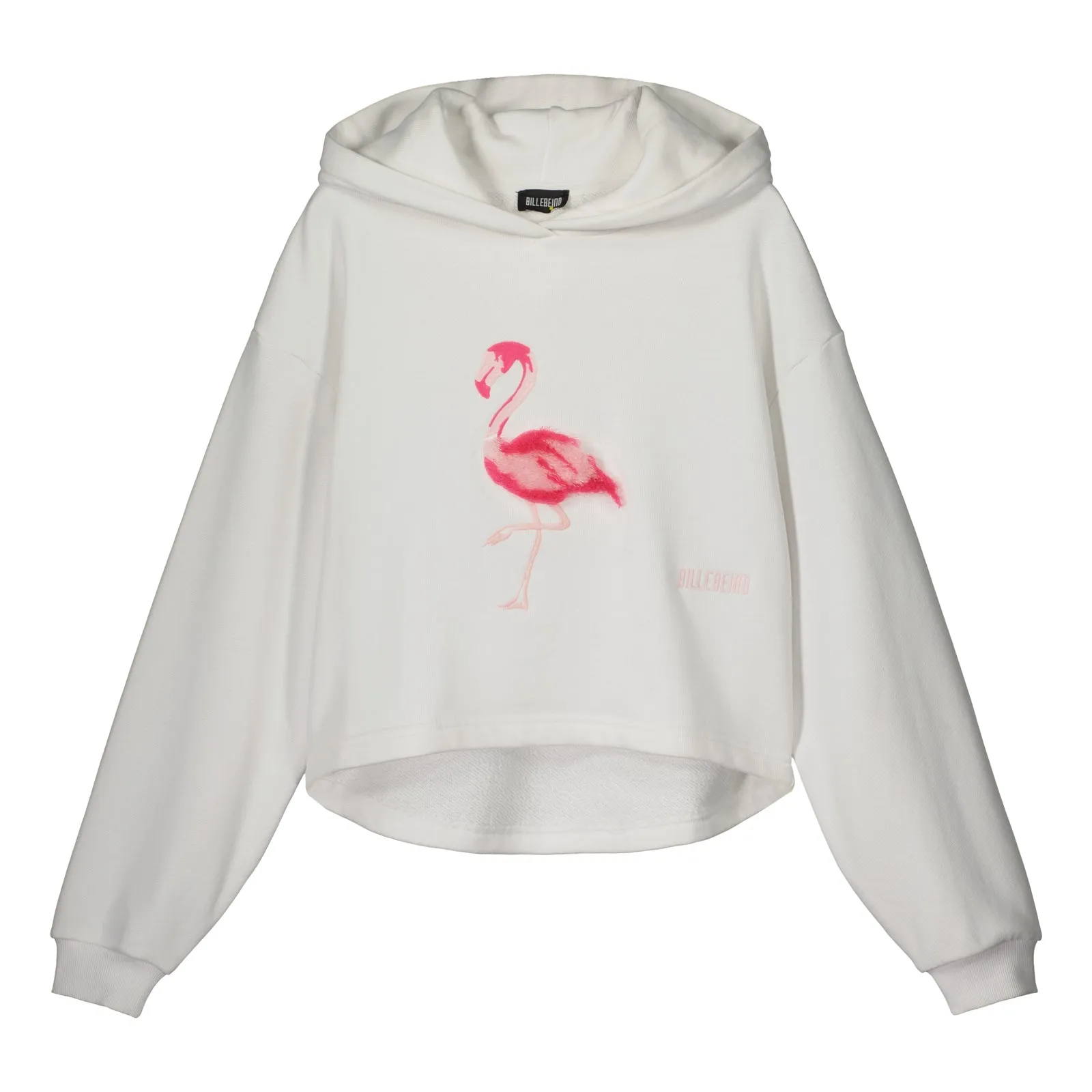 FLAMINGO CROP HOODIE