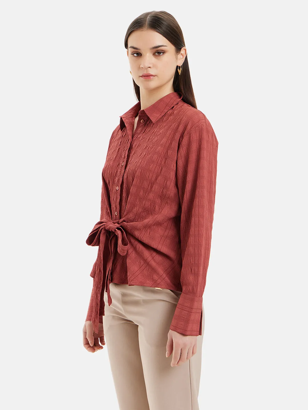 Front Tie-Up Shirt