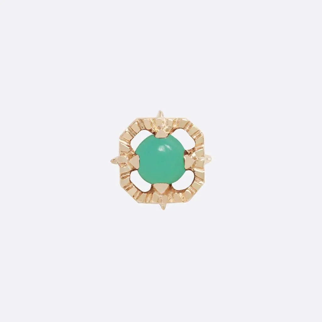 Gem Kappa 04 - 14K YELLOW - Chrysoprase