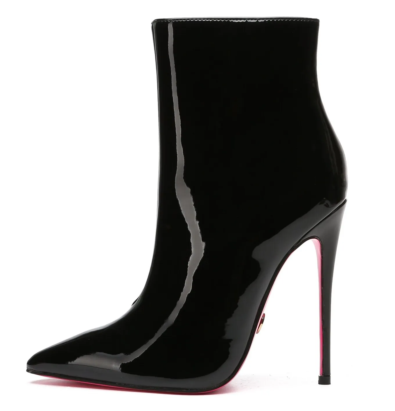 Giaro TALIA BLACK SHINY ANKLE BOOTS