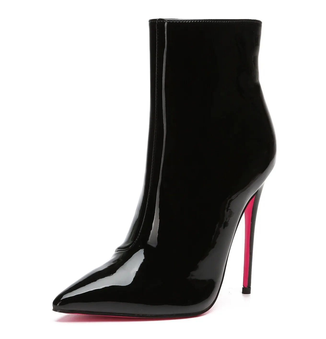 Giaro TALIA BLACK SHINY ANKLE BOOTS