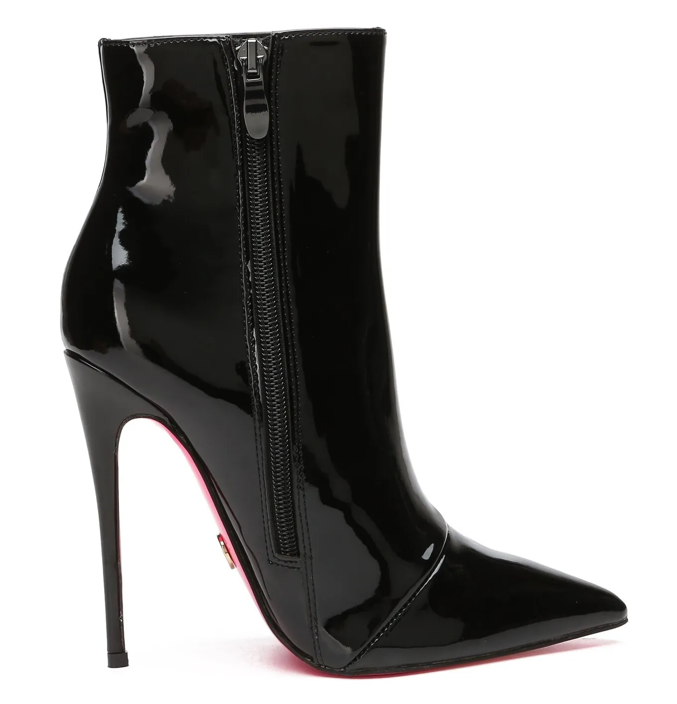 Giaro TALIA BLACK SHINY ANKLE BOOTS