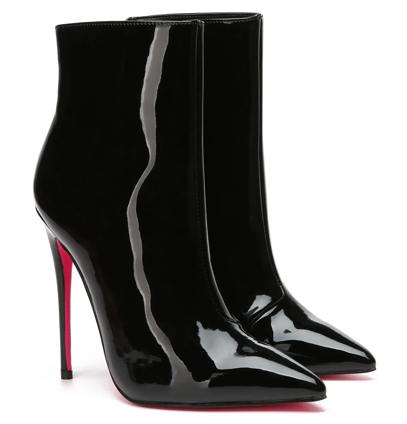 Giaro TALIA BLACK SHINY ANKLE BOOTS