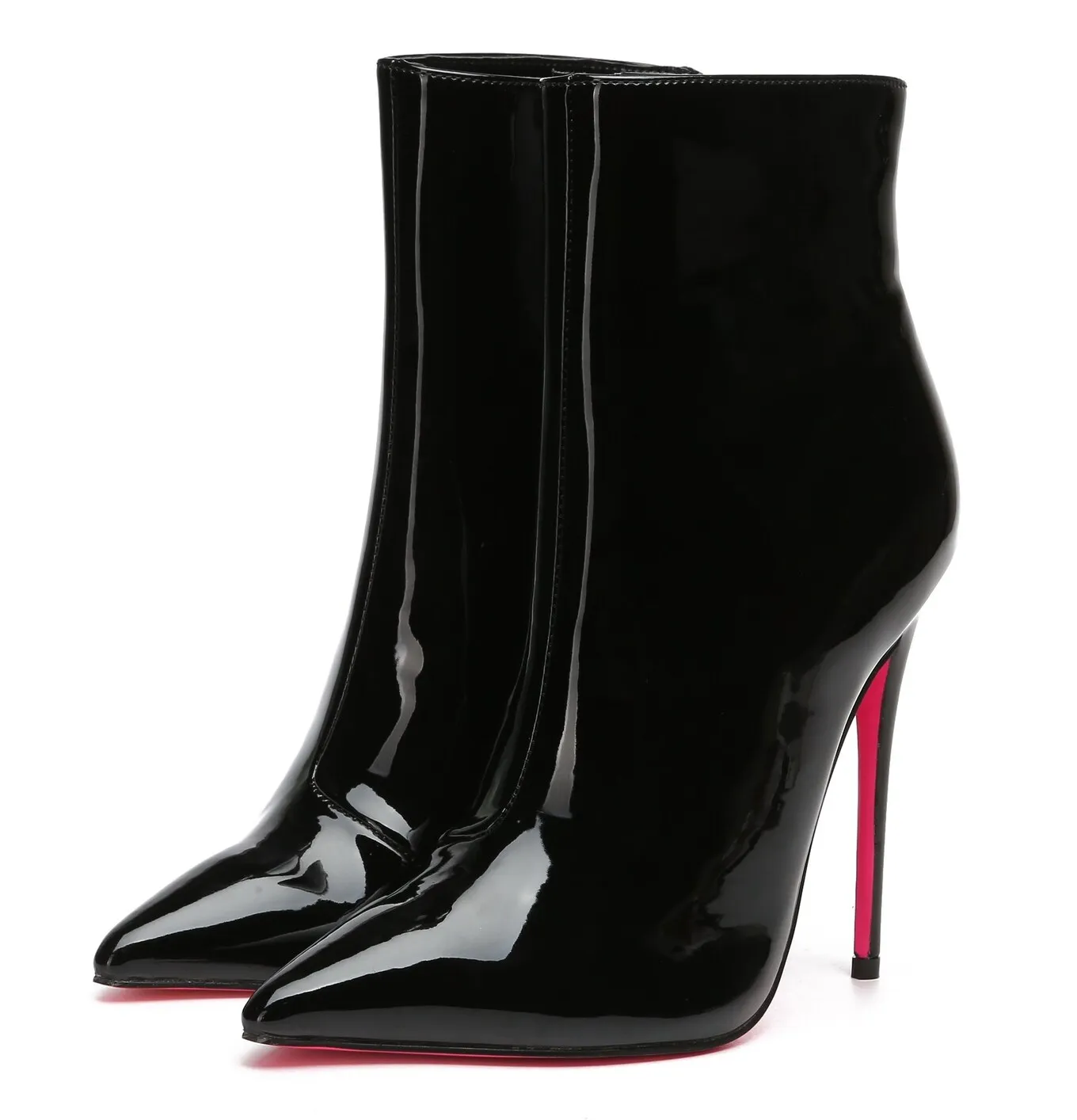 Giaro TALIA BLACK SHINY ANKLE BOOTS