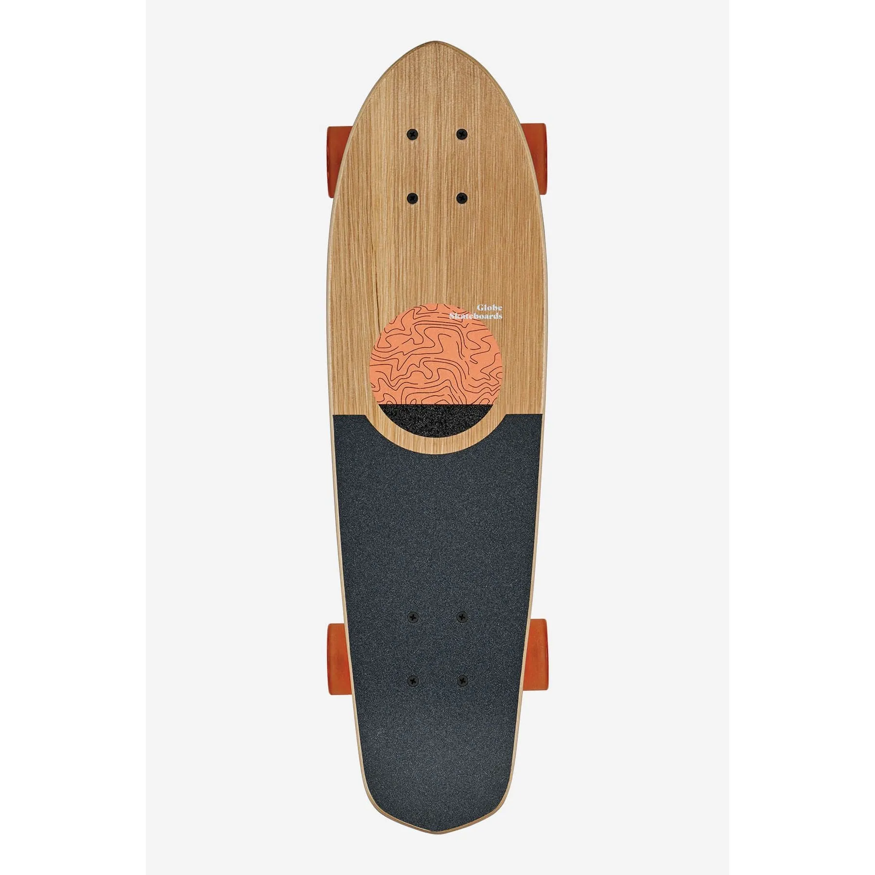 Globe Blazer 26 Cruiser Skateboard - White Oak / Concrete