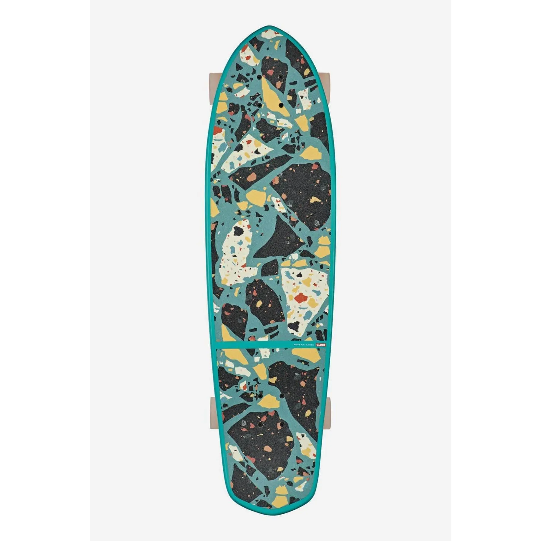 Globe Blazer XL Cruiser 36 Skateboard - Lagoon / Terrazzo