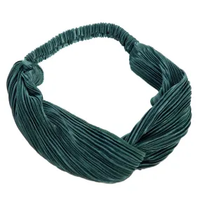 Green Textured Vintage Headscarf