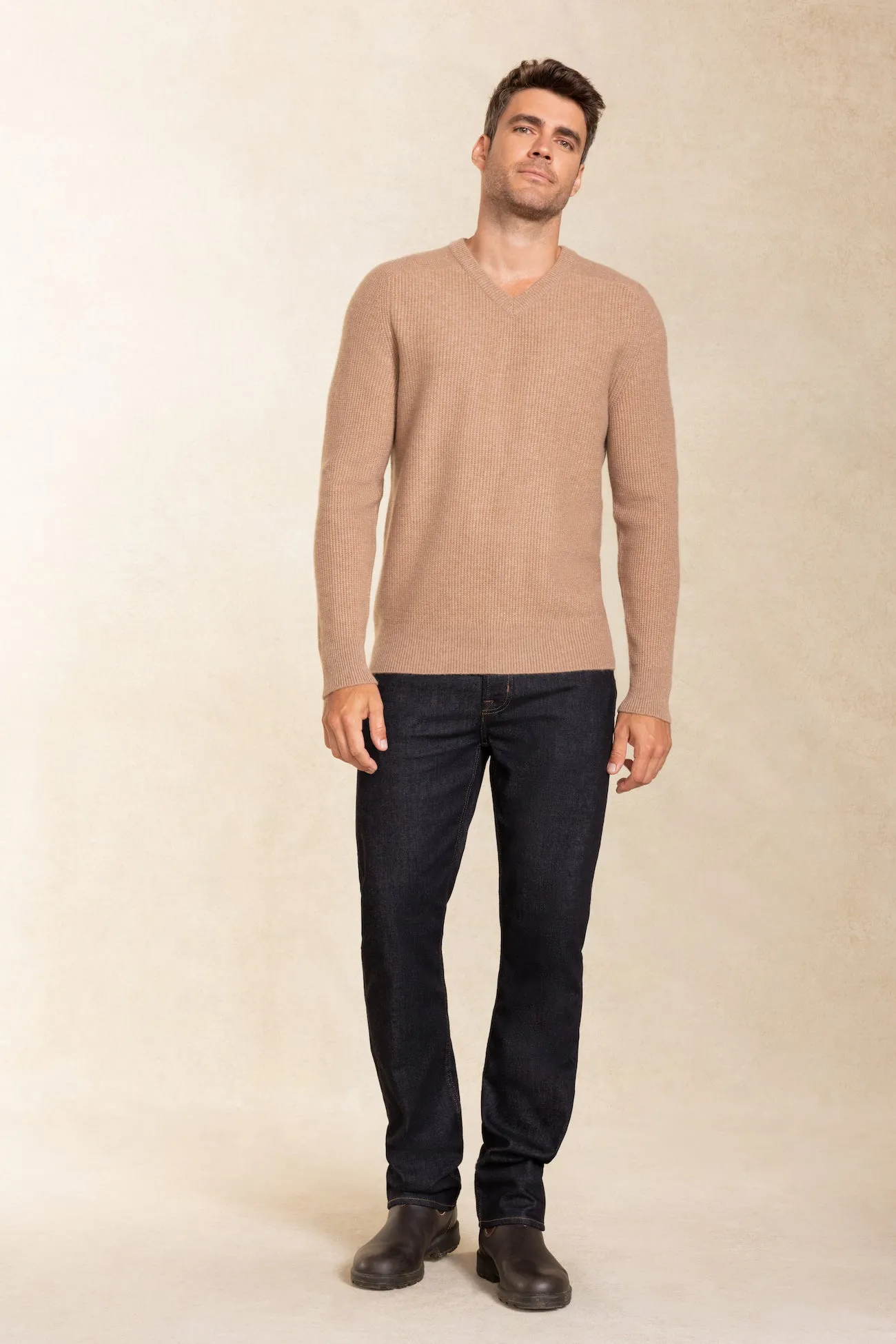 GREGORY V-NECK CASHMERE SWEATER