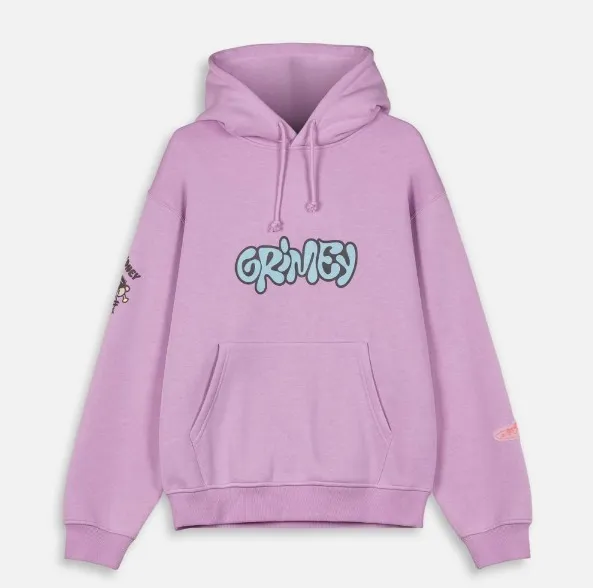 GRIMEY  |Long Sleeves Plain Logo Hoodies