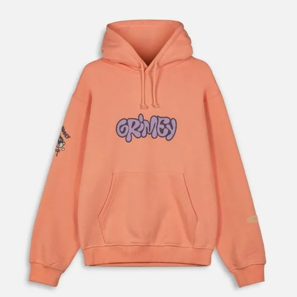 GRIMEY  |Long Sleeves Plain Logo Hoodies