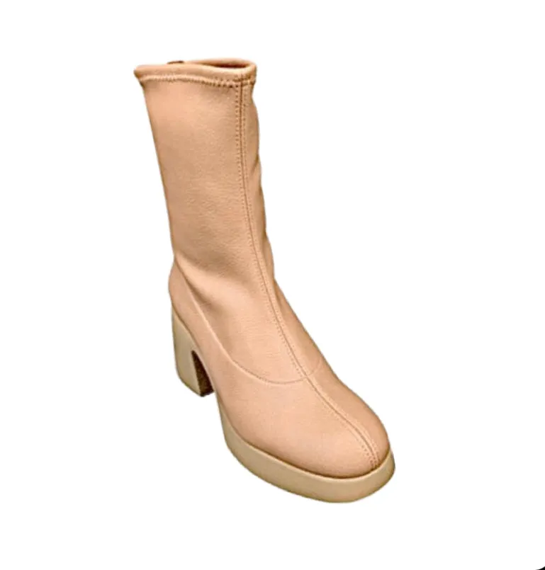 H4925 Taupe Stretch Boot