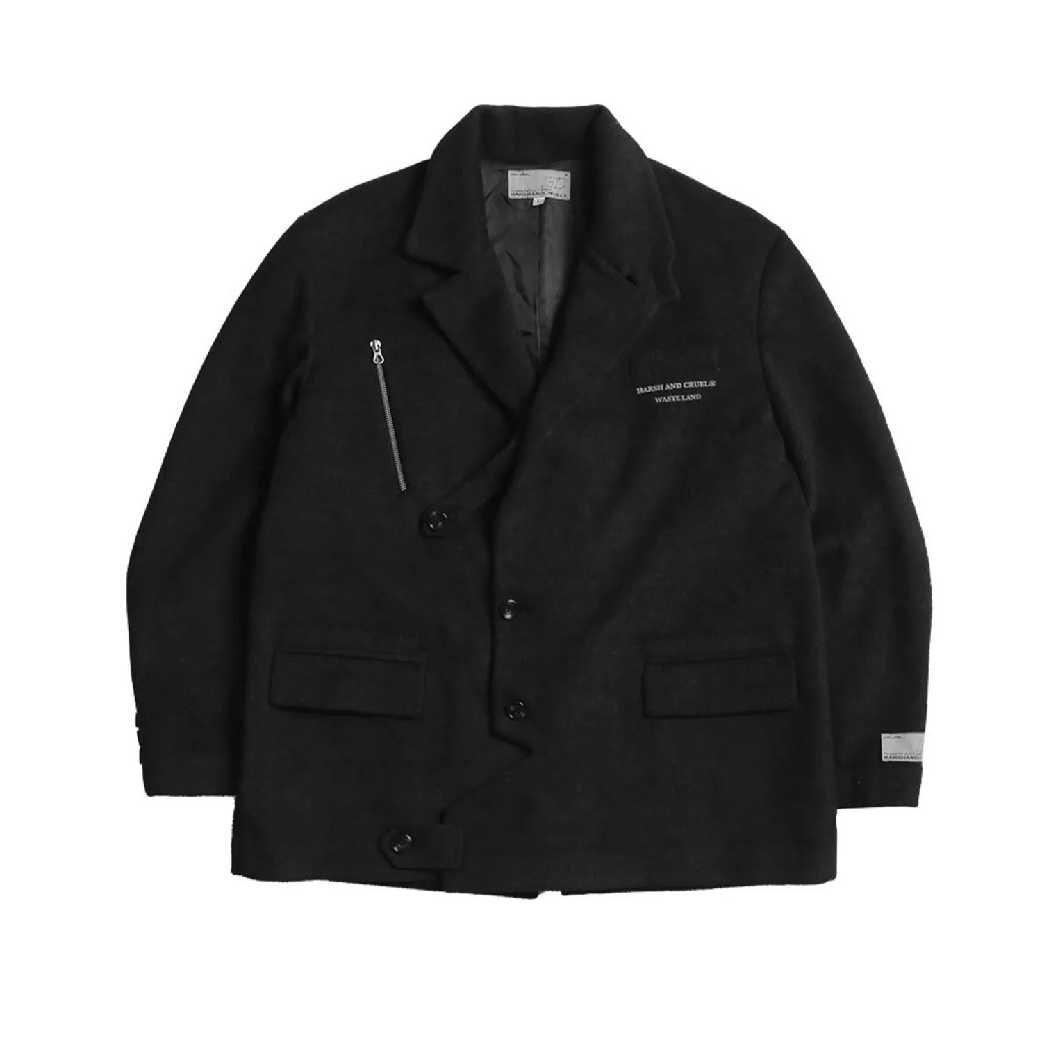 Heavy Wool Logo Blazer