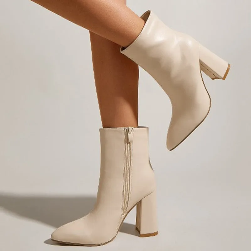 High-heeled Martin Boots