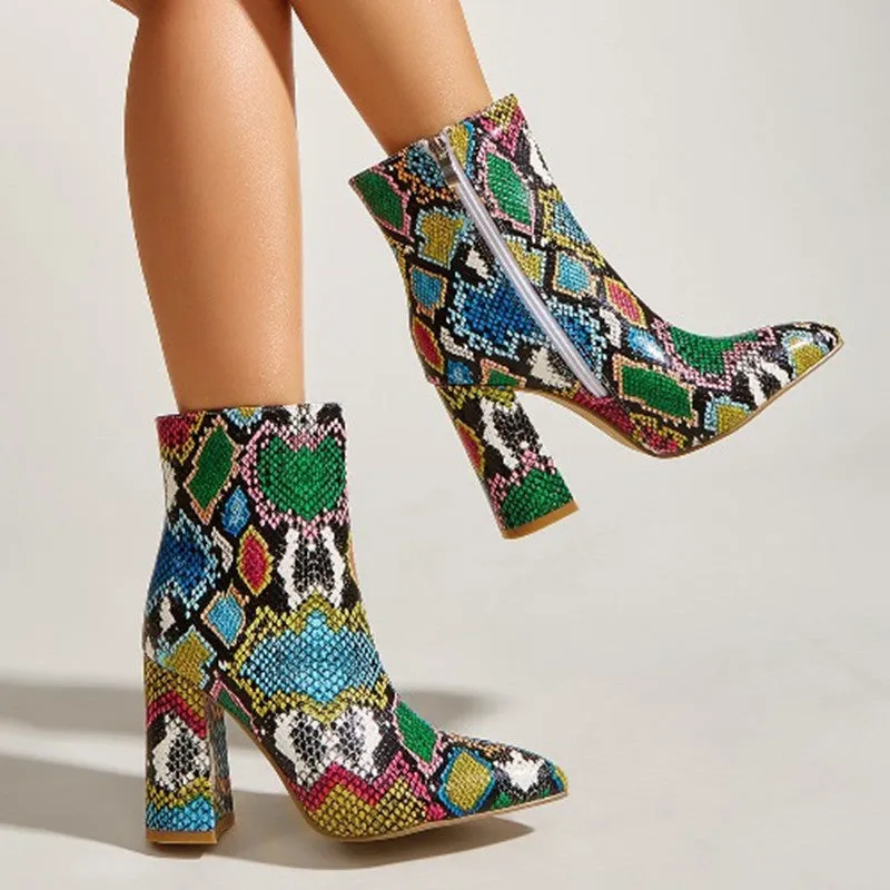 High-heeled Martin Boots