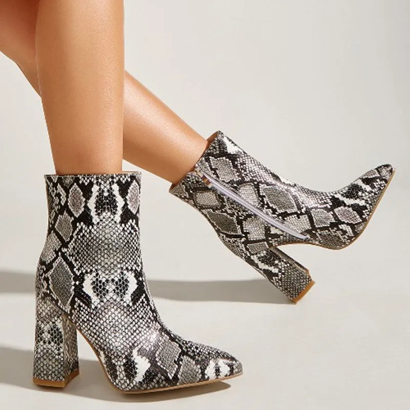 High-heeled Martin Boots