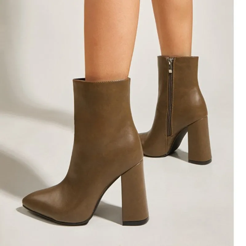 High-heeled Martin Boots