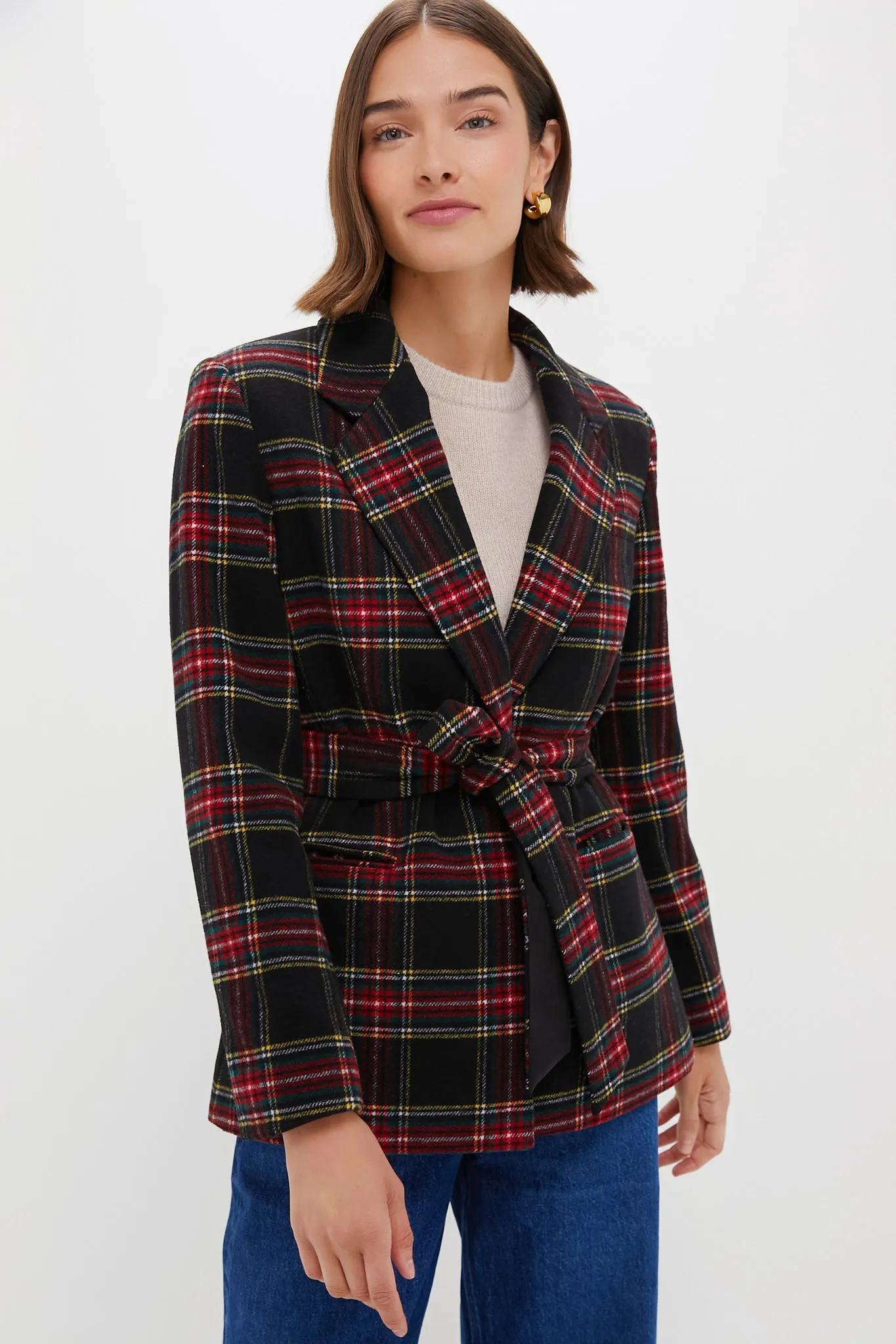 Holiday Tartan Shea Blazer