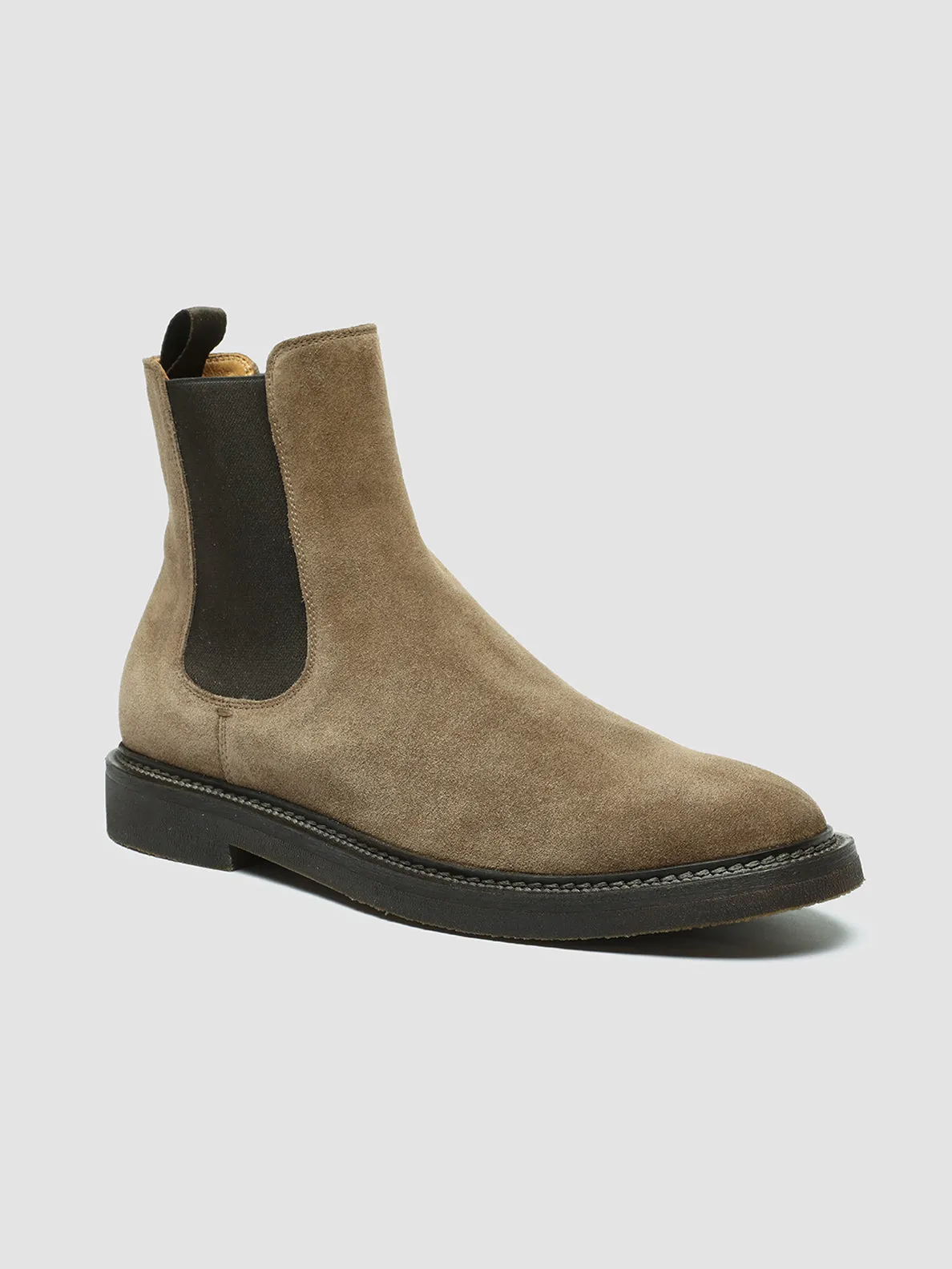 HOPKINS FLEXI 204 - Taupe Suede Pull On Boots