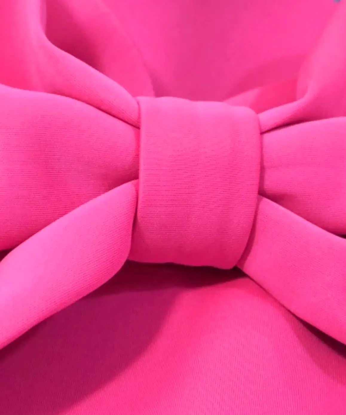 Hot Pink Bow Short Dress