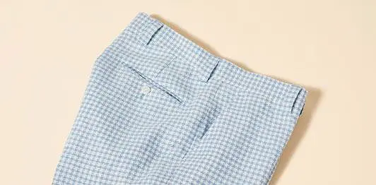 Inserch Linen Houndstooth Suit BL269-00014 Lt. Blue