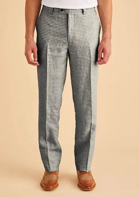 Inserch Linen Houndstooth Suit BL269-00041 Black & White