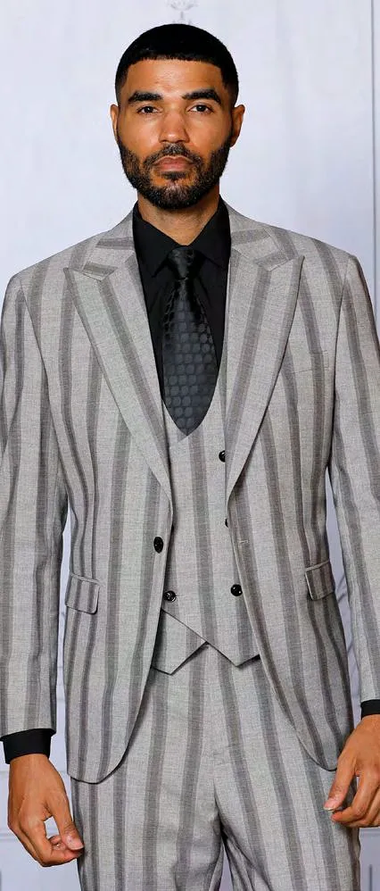 INSOMNIA SYDNEY 3PC Tailored fit Grey Suit