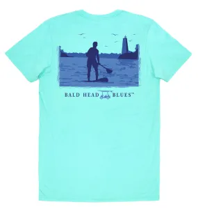 Island Tee - Short Sleeve Paddleboard - Aqua