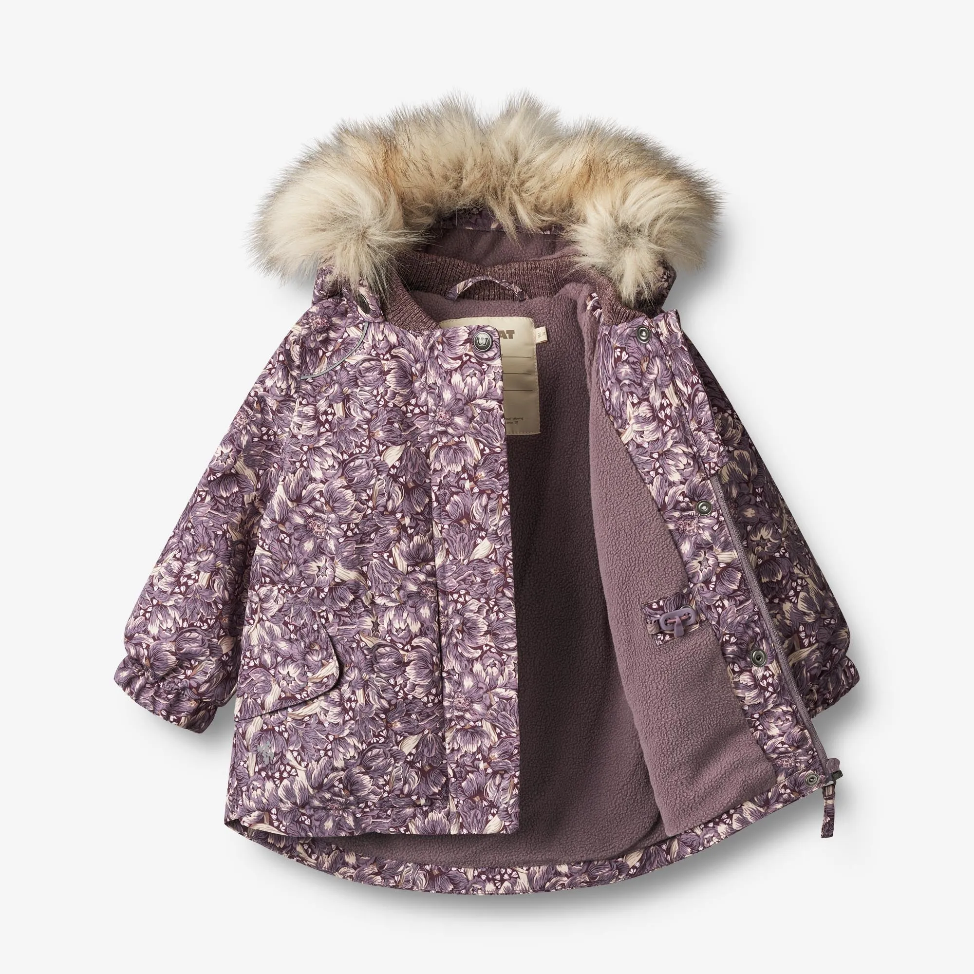 Jacket Mathilde Tech | Baby - purple tulips