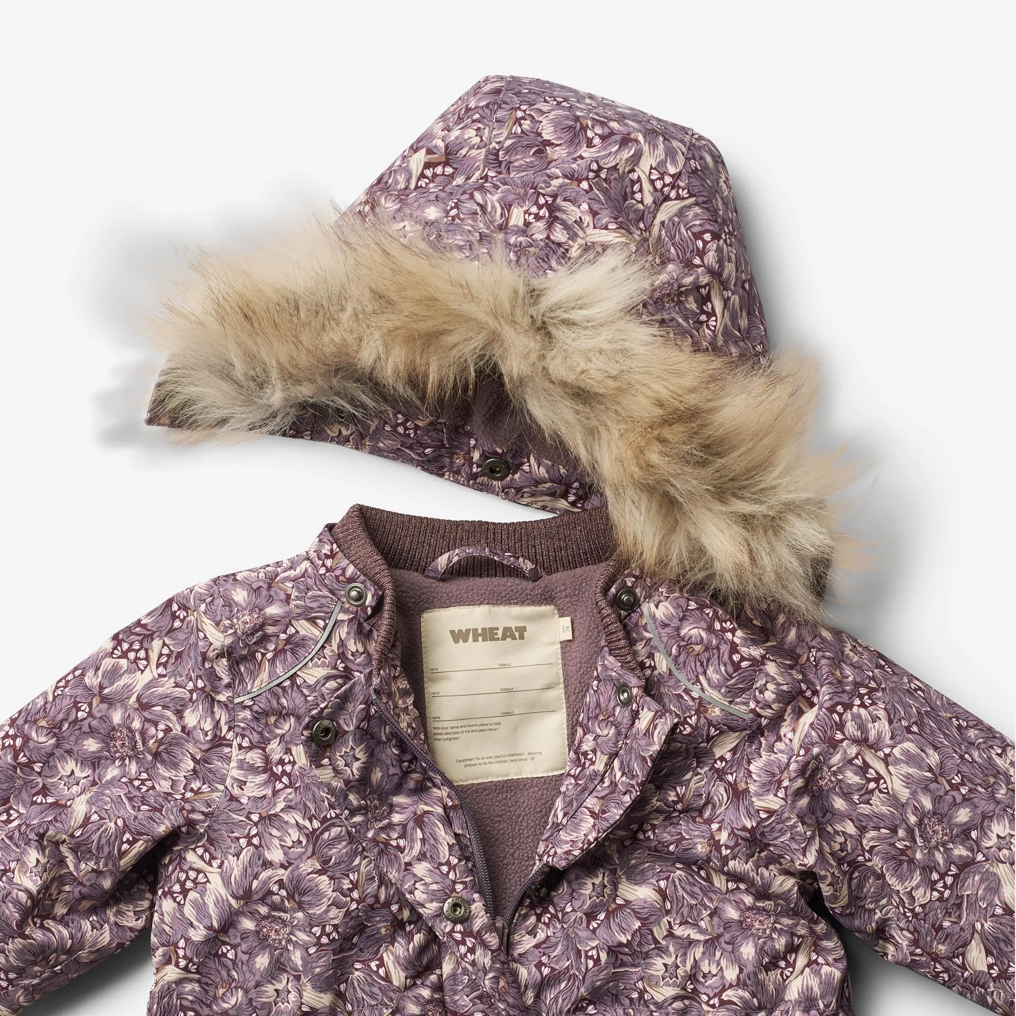 Jacket Mathilde Tech | Baby - purple tulips