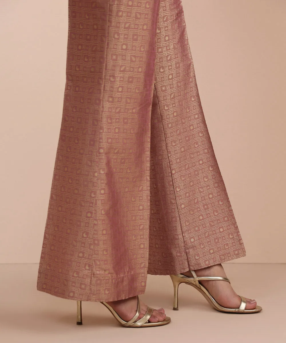 Jacquard Boot-cut Pants