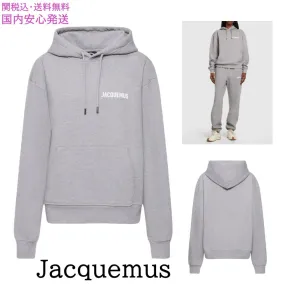 JACQUEMUS  |Long Sleeves Cotton Logo Hoodies & Sweatshirts