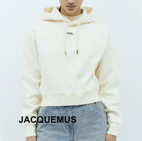 JACQUEMUS  |Street Style Cotton Logo Hoodies & Sweatshirts