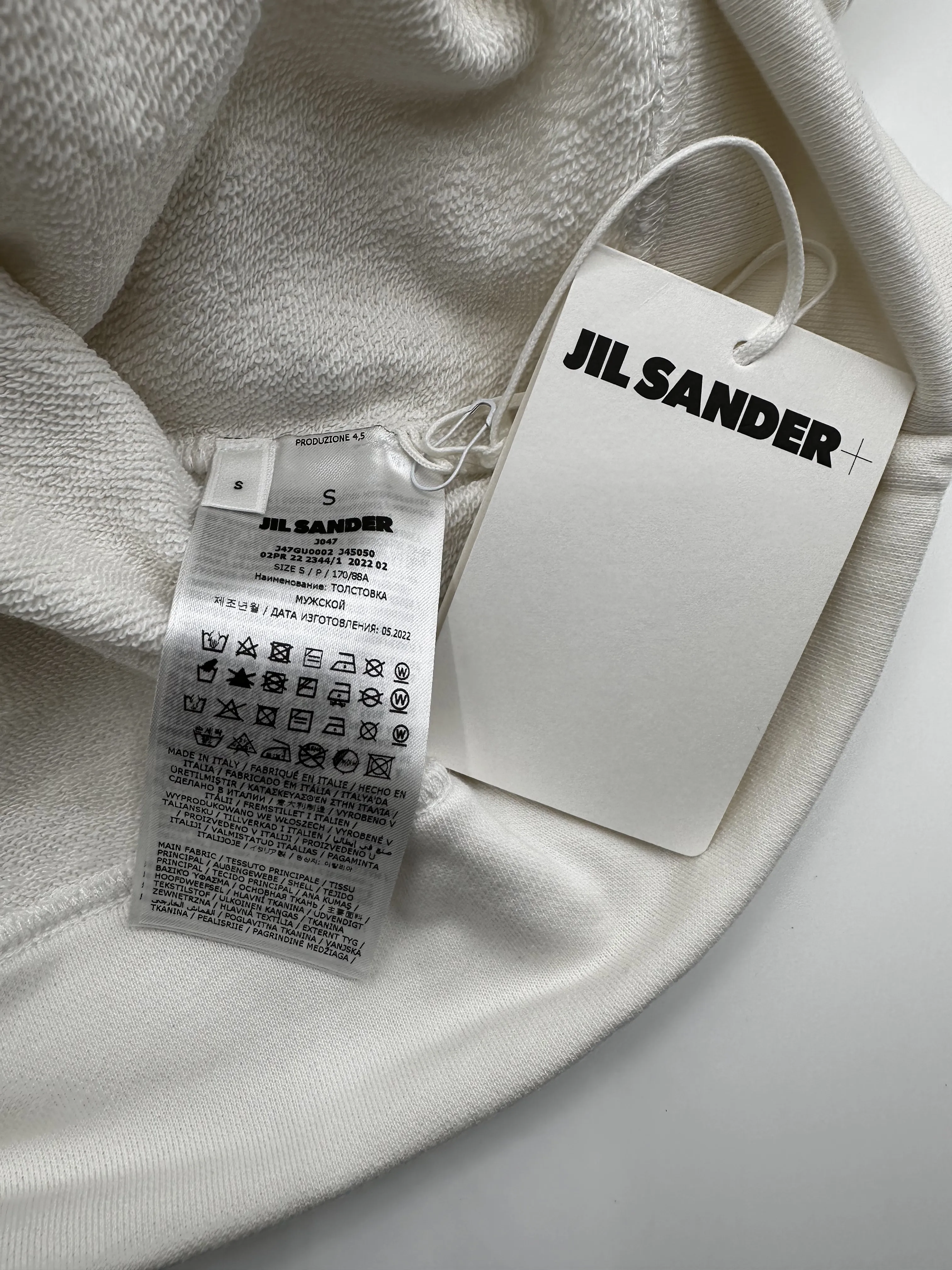 Jil Sander  |Plain Cotton Logo Designers Hoodies