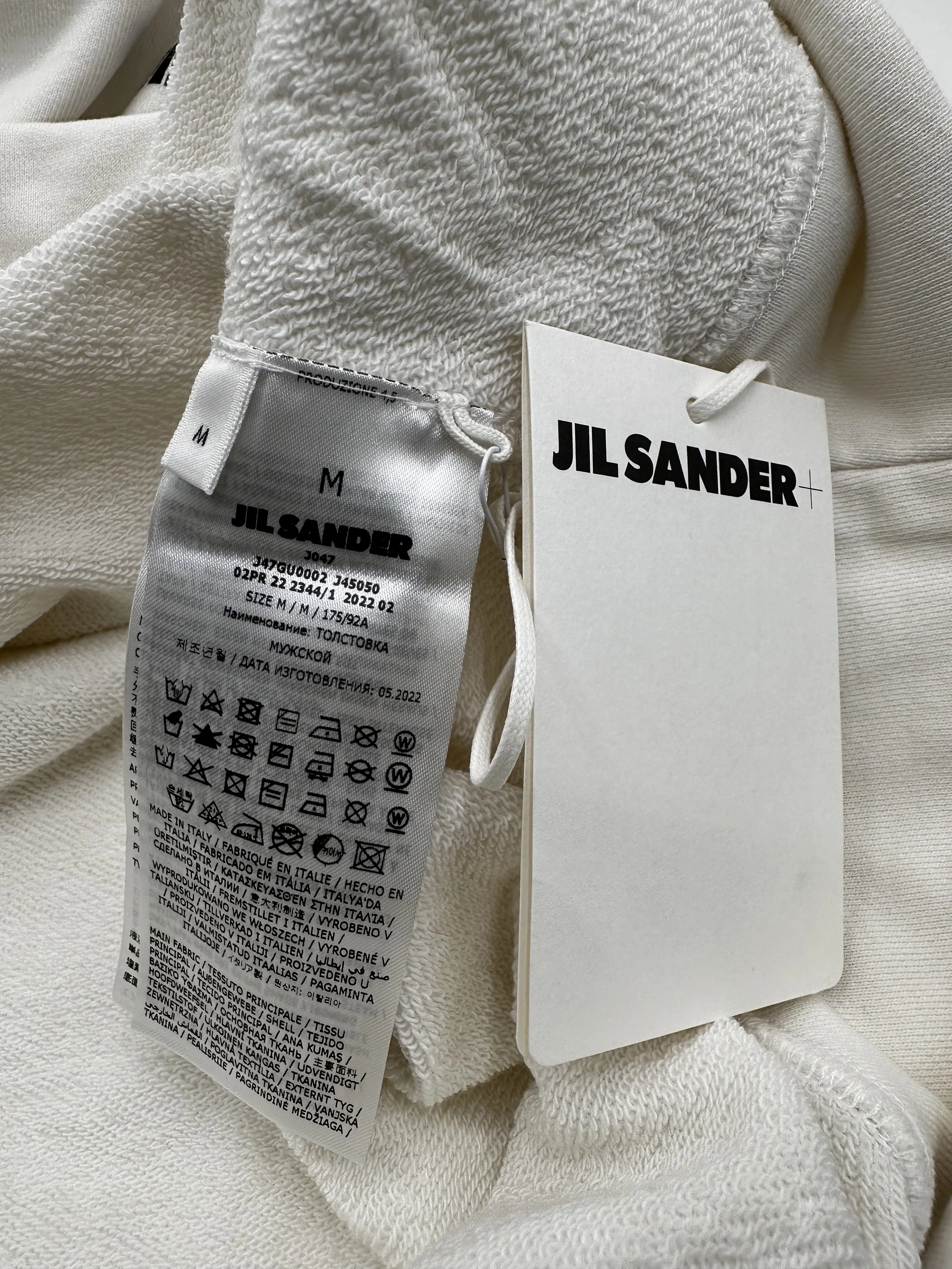 Jil Sander  |Plain Cotton Logo Designers Hoodies