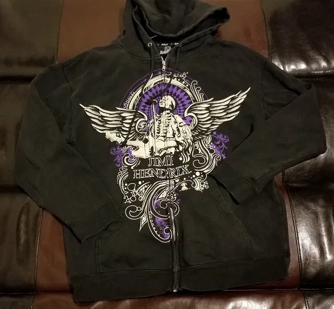 Jimi Hendrix Hoodie Men's Medium - Hybrid Label