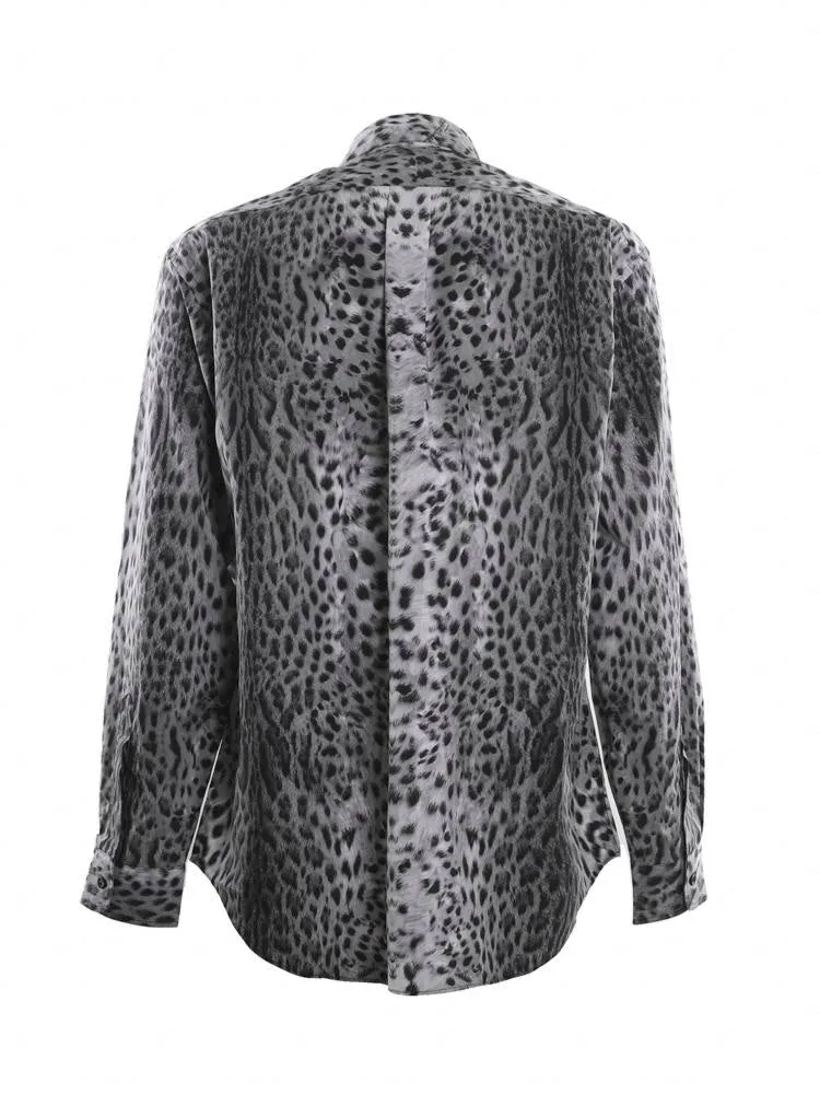 Just Cavalli Animal Printed Long-Sleeved Shirt