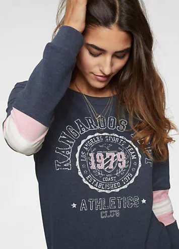 KangaROOS Contrast Insert Sweatshirt | Grattan