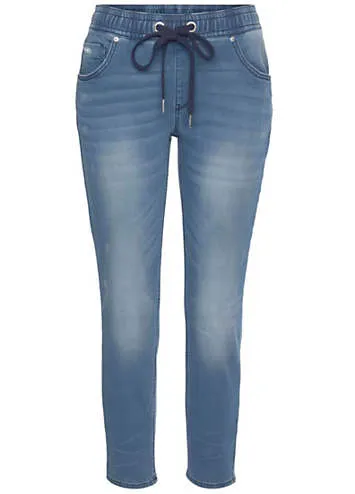 KangaROOS Cropped Elasticated Jeans | Grattan