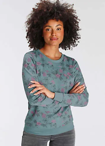 KangaROOS Floral Print Sweatshirt | Grattan