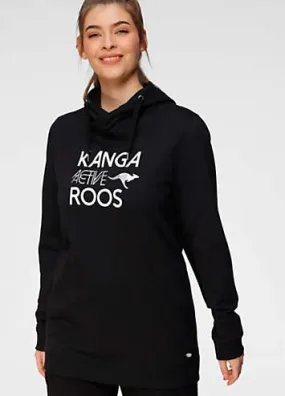 KangaROOS Logo Print Hoodie | Grattan