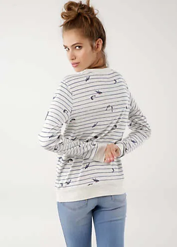 KangaROOS Maritime Print Sweatshirt | Grattan