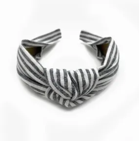 Knot Headband ? Indigo Stripes