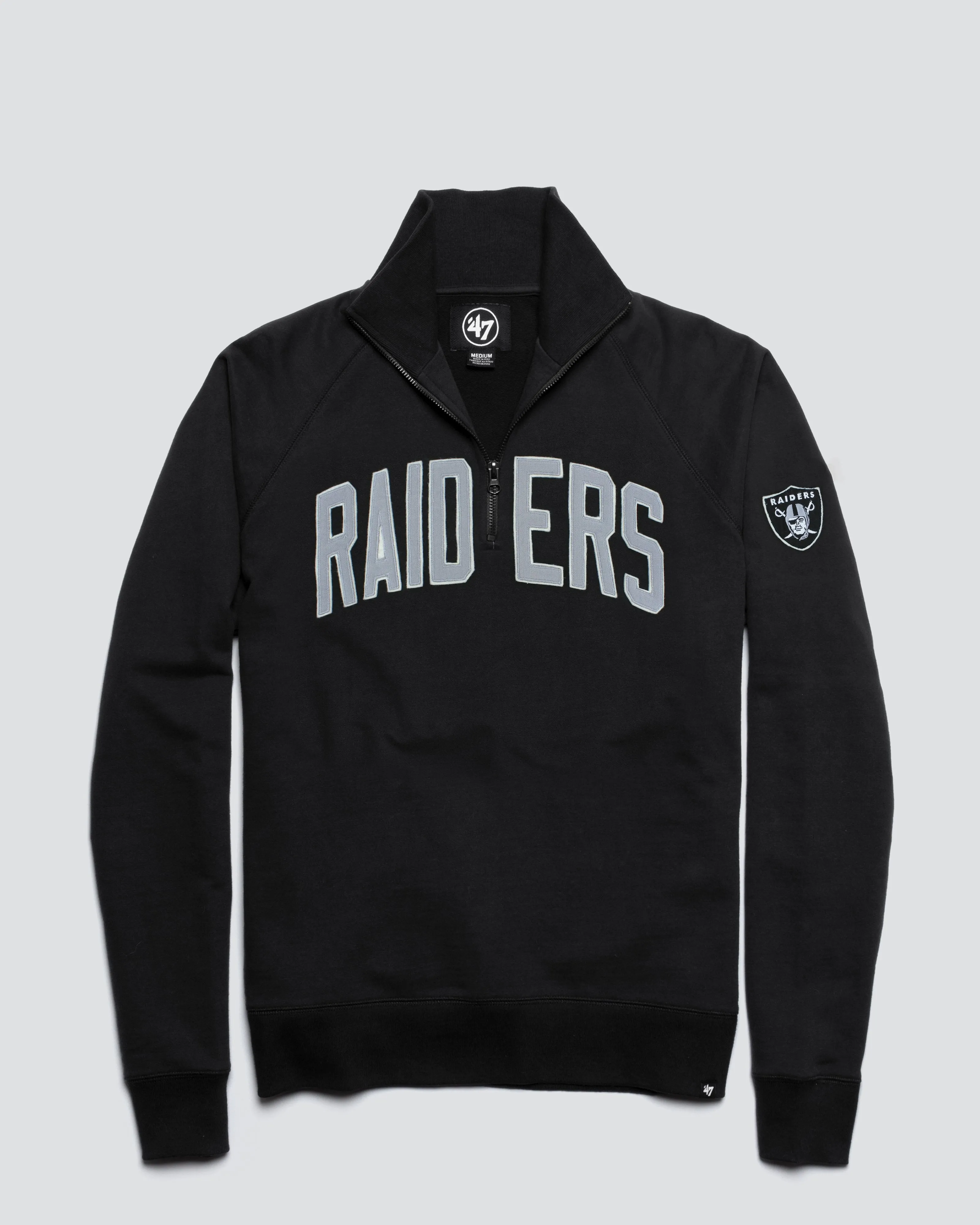 LAS VEGAS RAIDERS BANKS '47 HARRIS SCRIMMAGE 1/4 ZIP