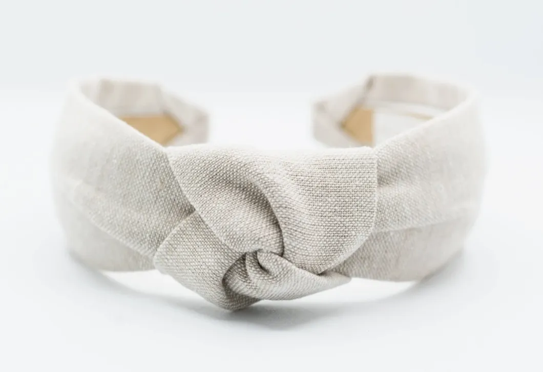 Linen Knot Headband ? Flax