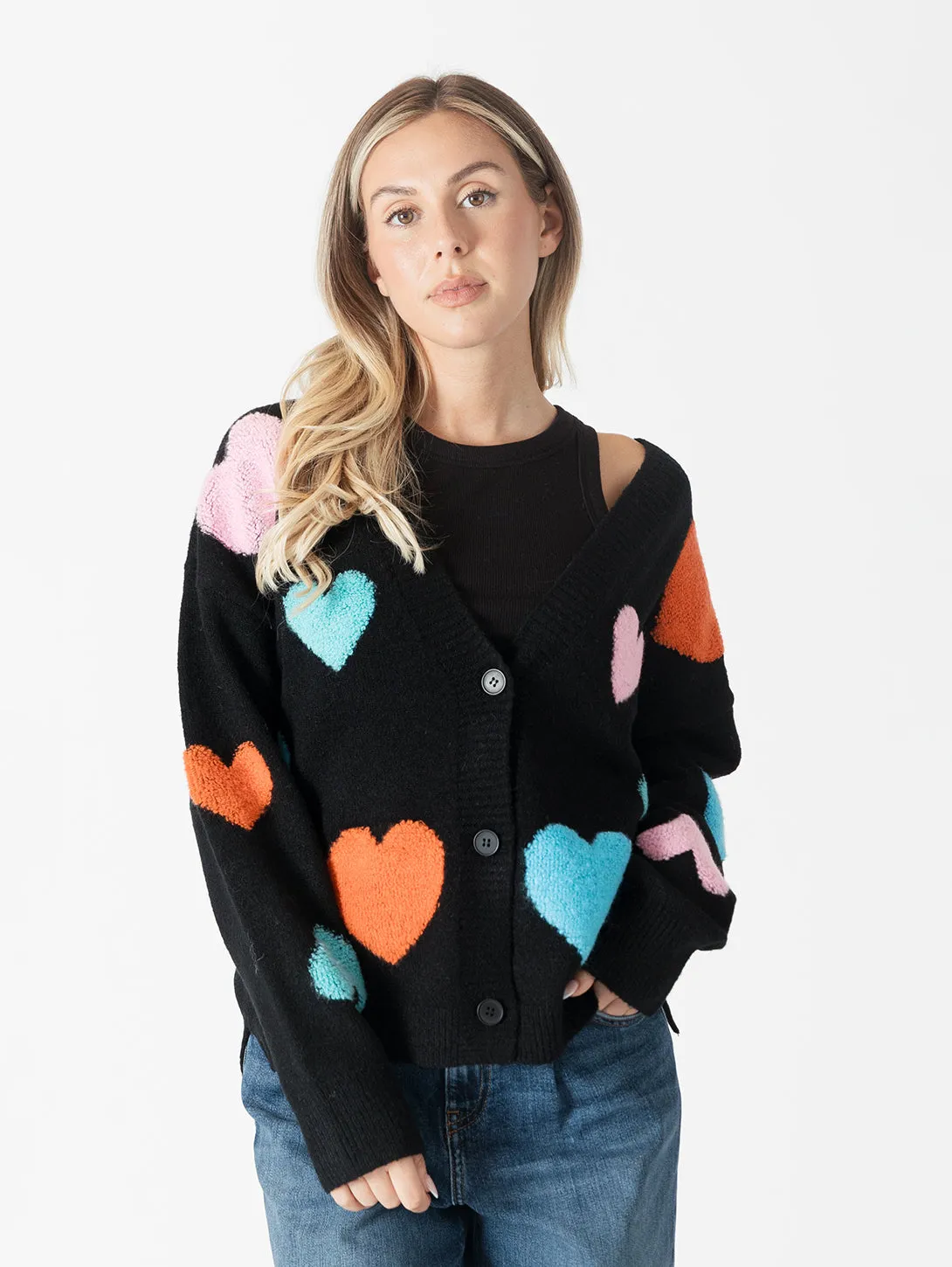 Lovella Cardigan - Black Multi