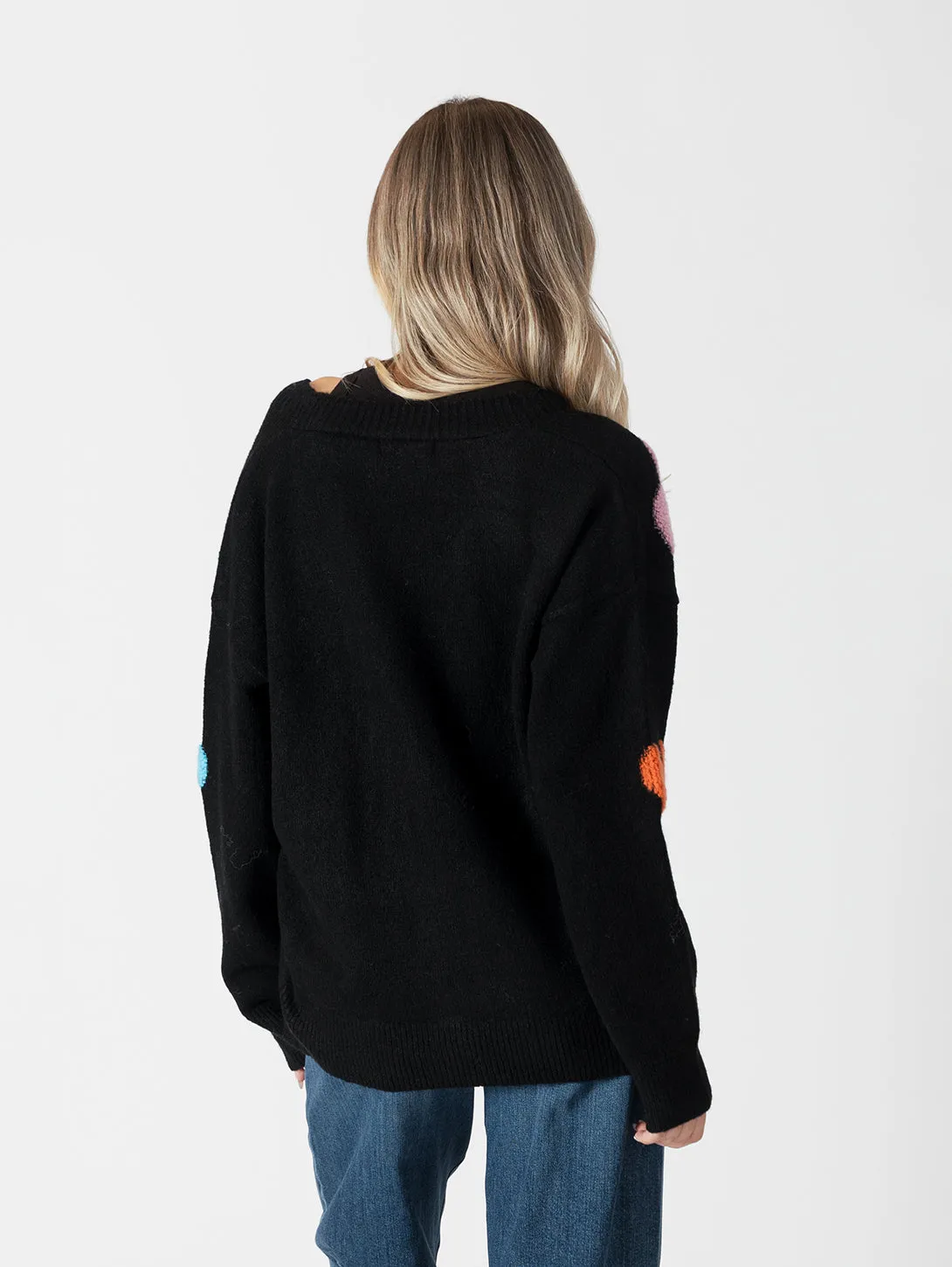 Lovella Cardigan - Black Multi