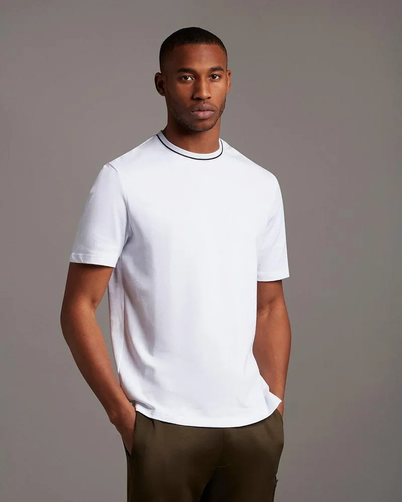 Lyle and Scott CASUALS Tipped T Shirt White